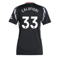 Camiseta Arsenal Riccardo Calafiori #33 Visitante Equipación para mujer 2024-25 manga corta